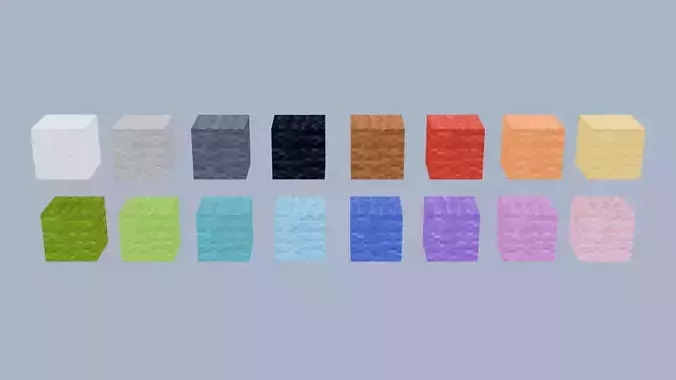 16-Color Minecraft wools