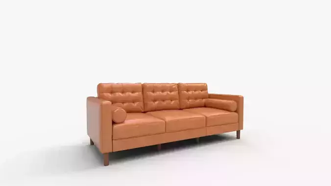 ACMEASE Faux Leather Three Seater Sofa  