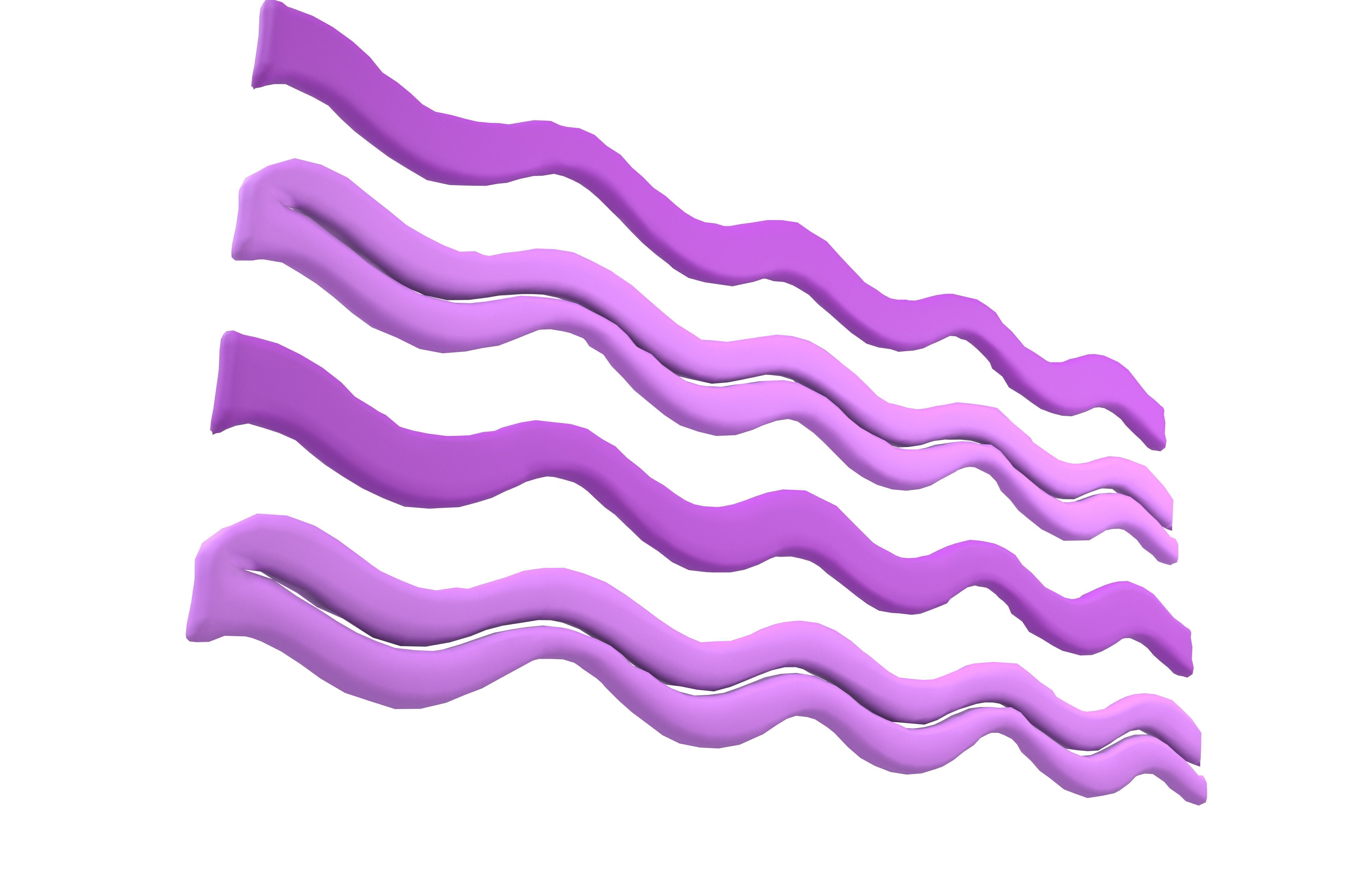 Abstract Ocean Waves Background v1 002 Low-poly 3D model_3