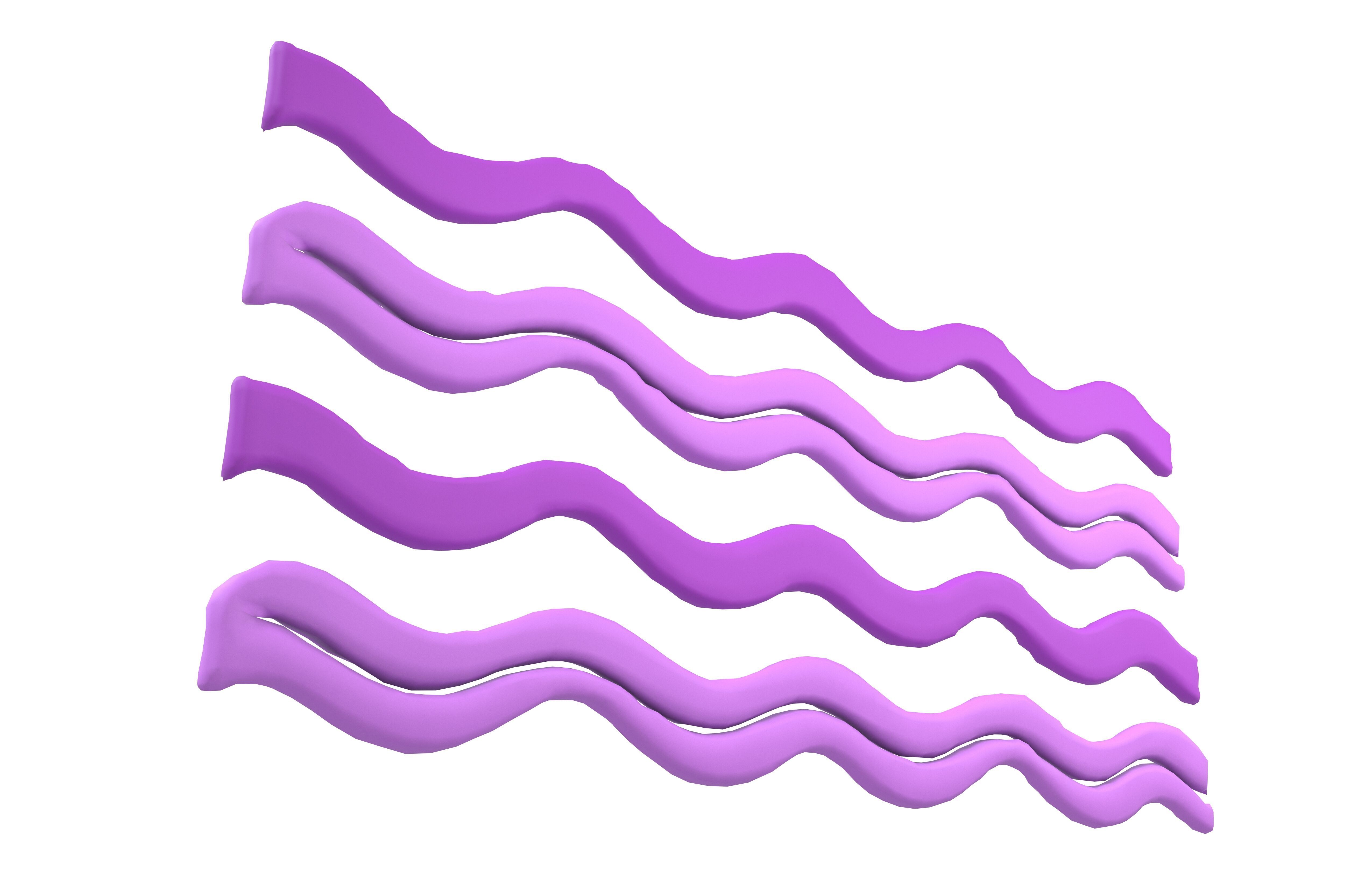 Abstract Ocean Waves Background v1 002 Low-poly 3D model_4