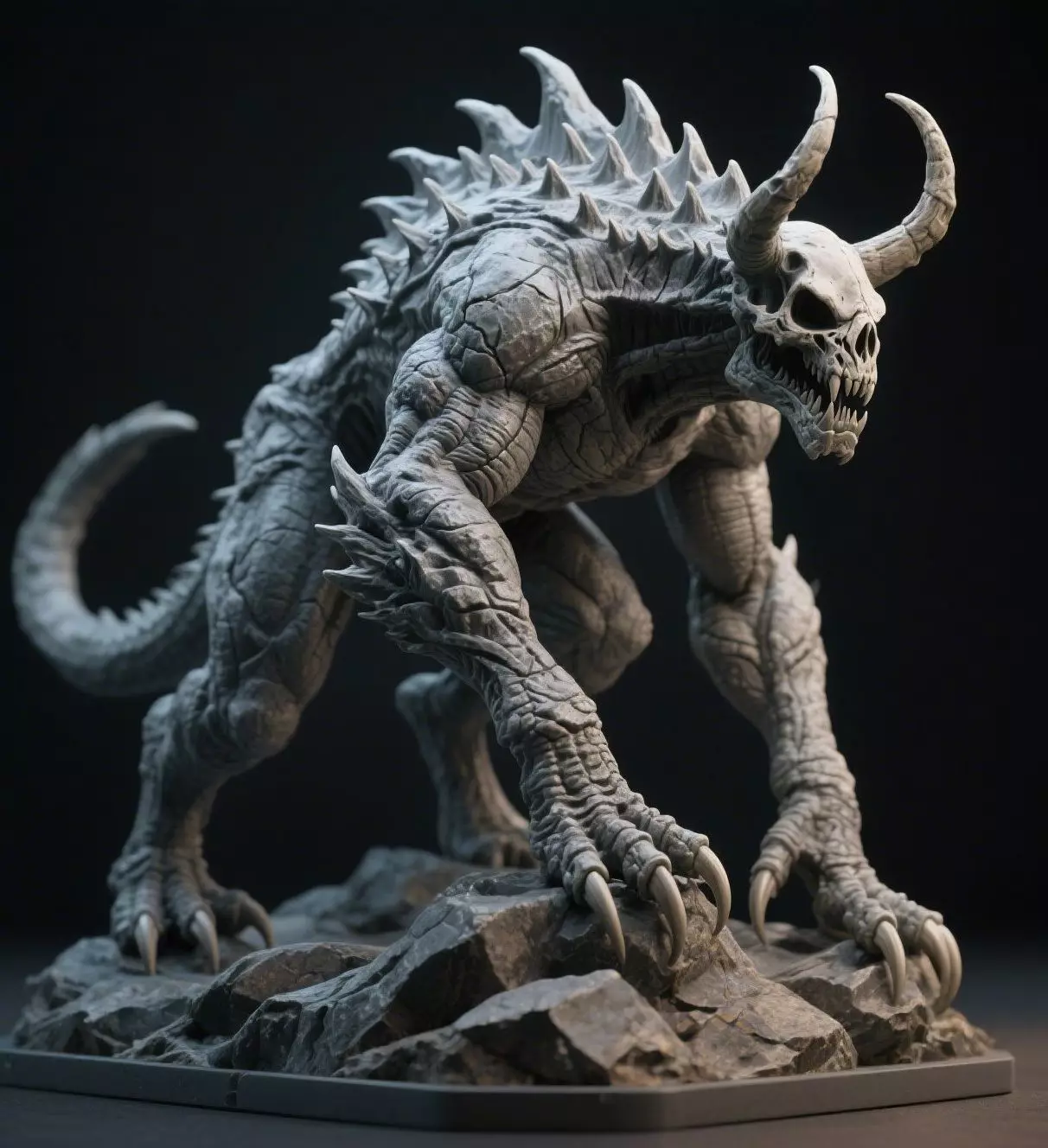 Mountain Terror Beast High-Detail Monster 3D print model