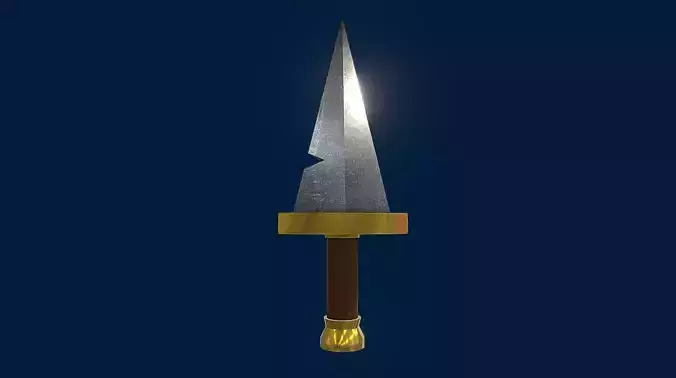 Clash Royale Goblin Dagger  Very Low Poly