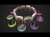 Bowl Packaging Dry Cereal Food for Pet Dog and Cat Pack Low-poly 3D model_1