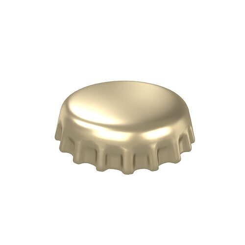 Bottle Cap v1 002 Low-poly 3D model
