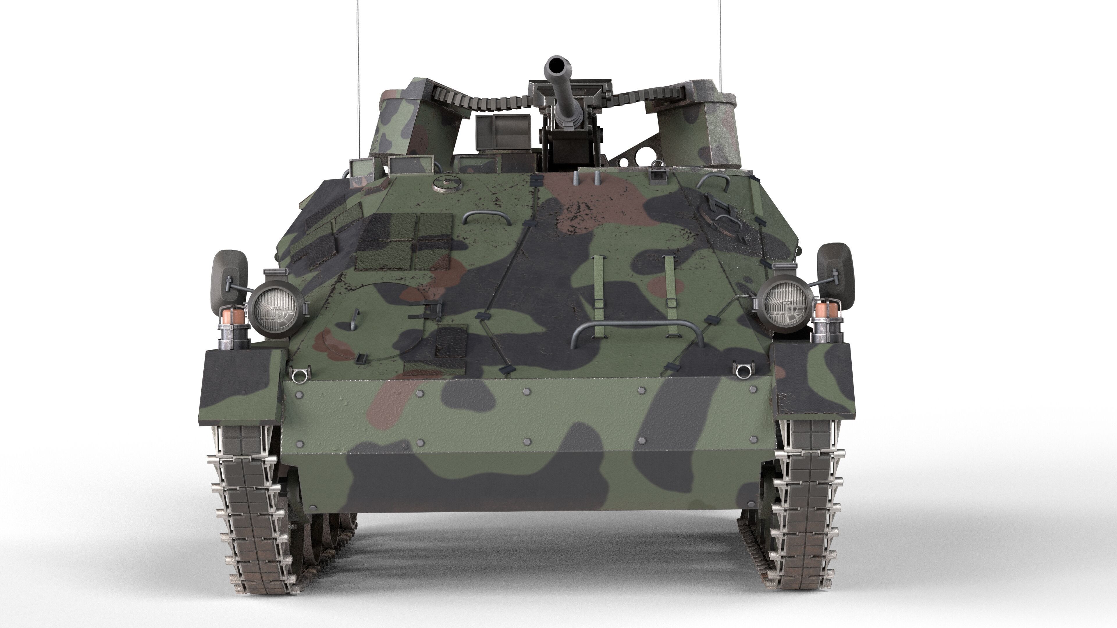 Wiesel Armored Weapons Carrier Low-poly 3D model_4