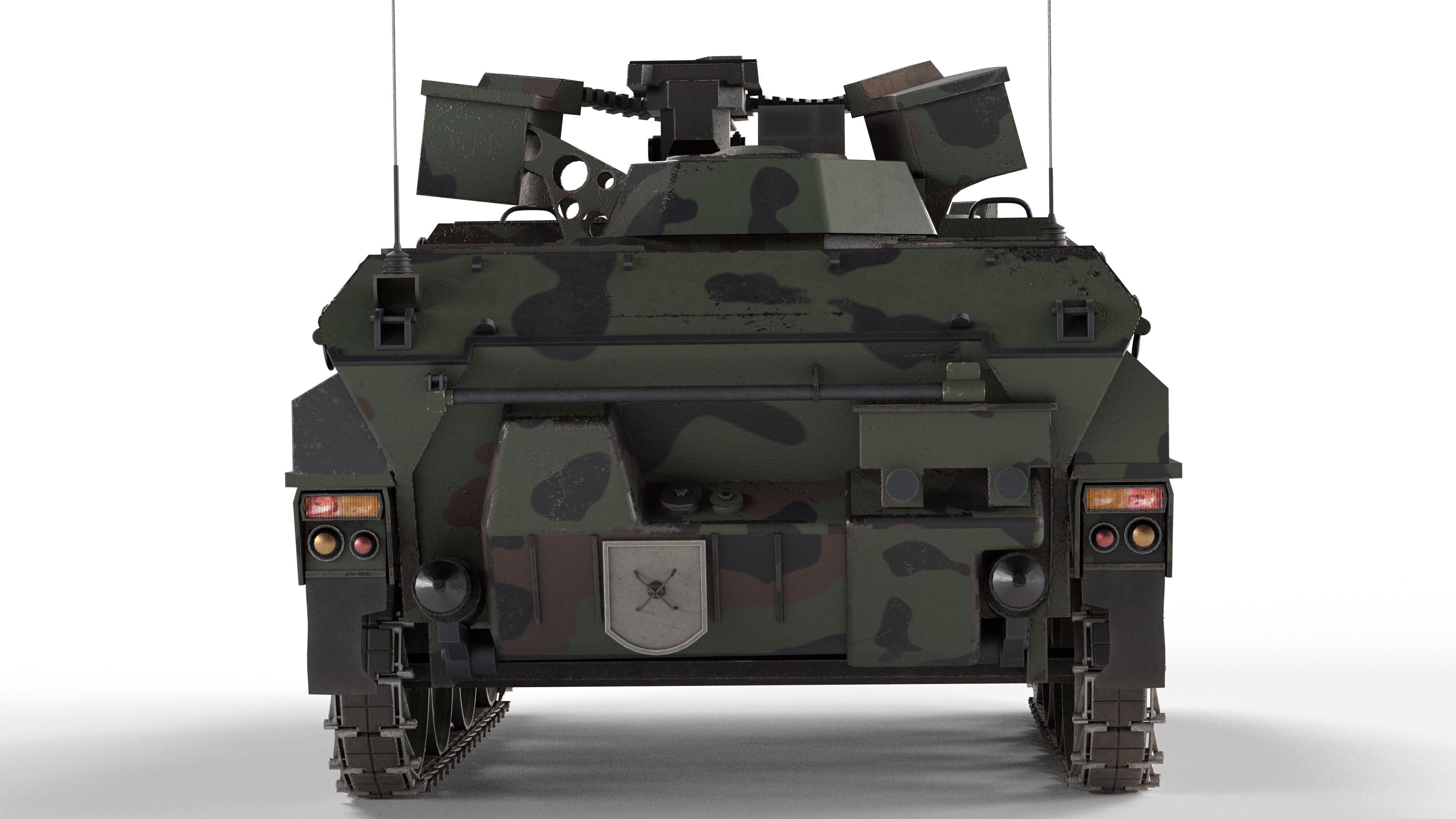 Wiesel Armored Weapons Carrier Low-poly 3D model_5
