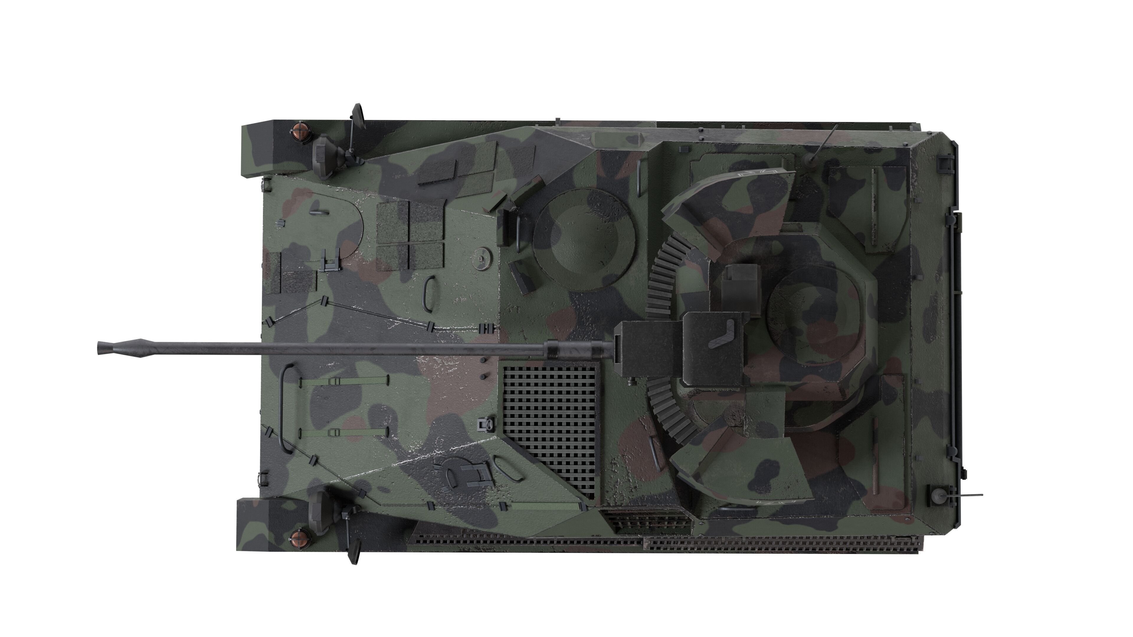 Wiesel Armored Weapons Carrier Low-poly 3D model_8