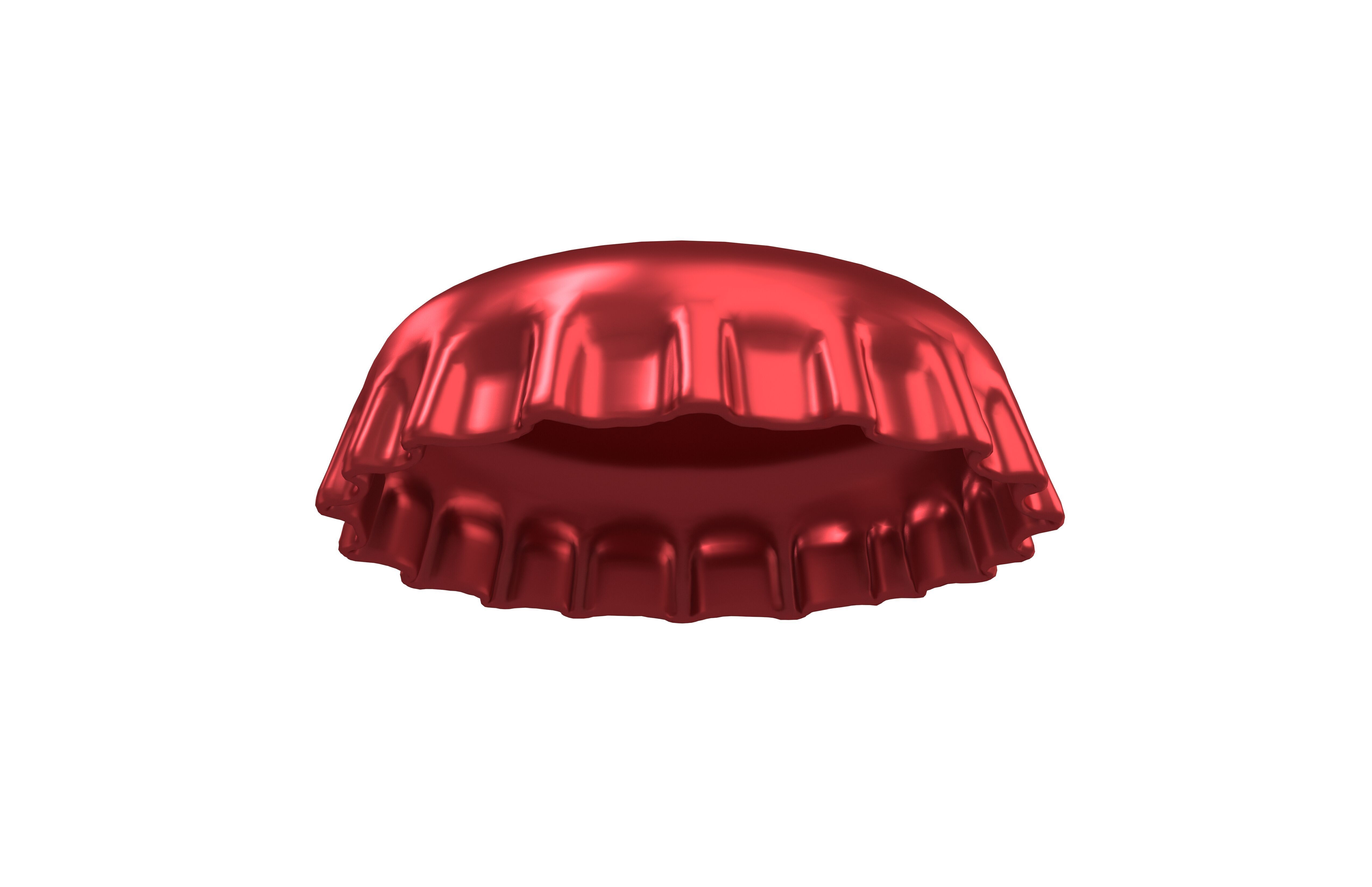 Bottle Cap v1 003 Low-poly 3D model_3