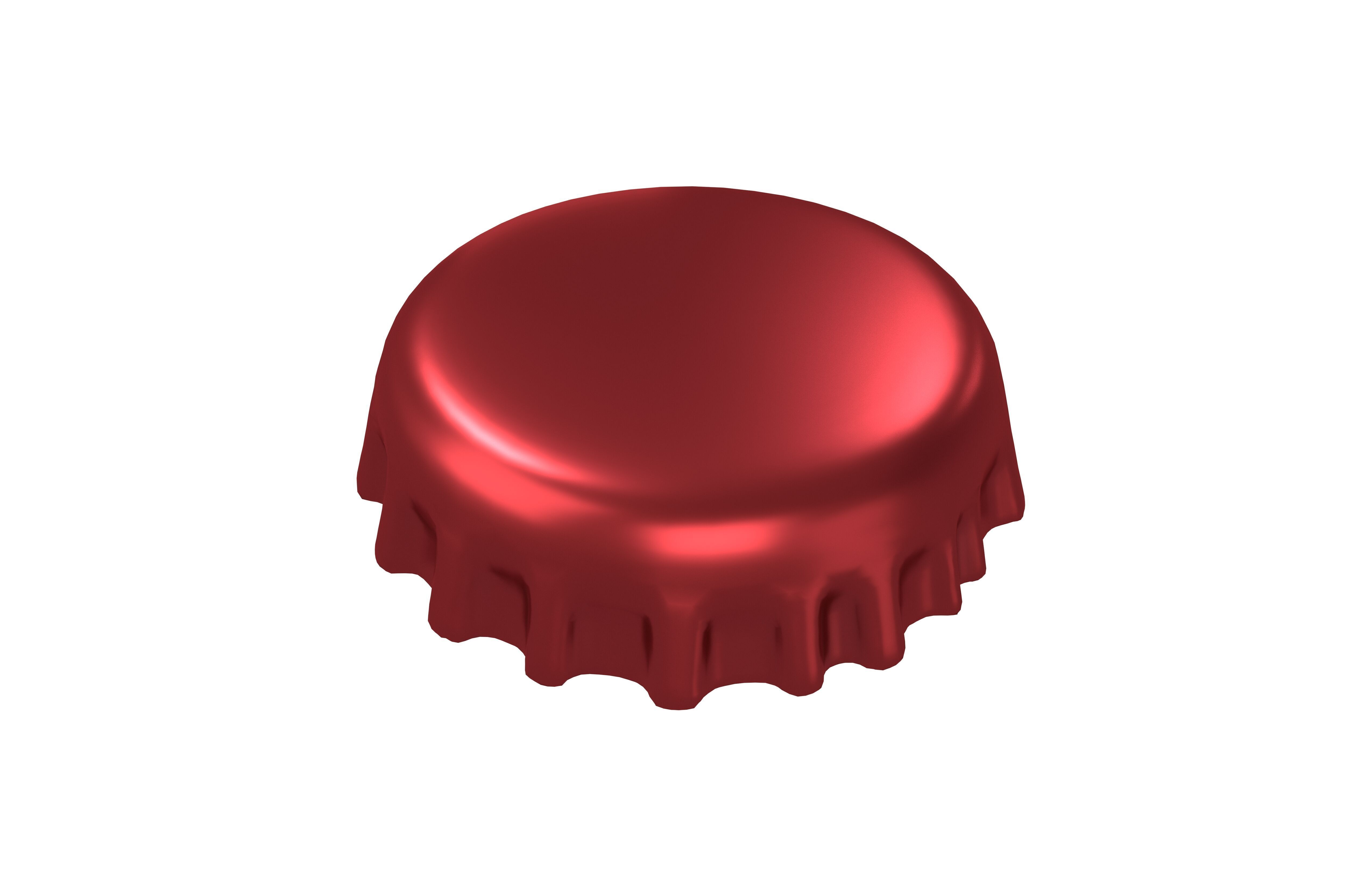Bottle Cap v1 003 Low-poly 3D model_2