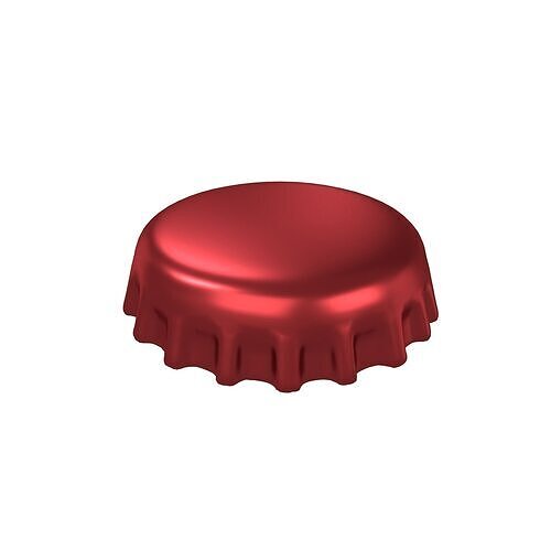 Bottle Cap v1 003 Low-poly 3D model