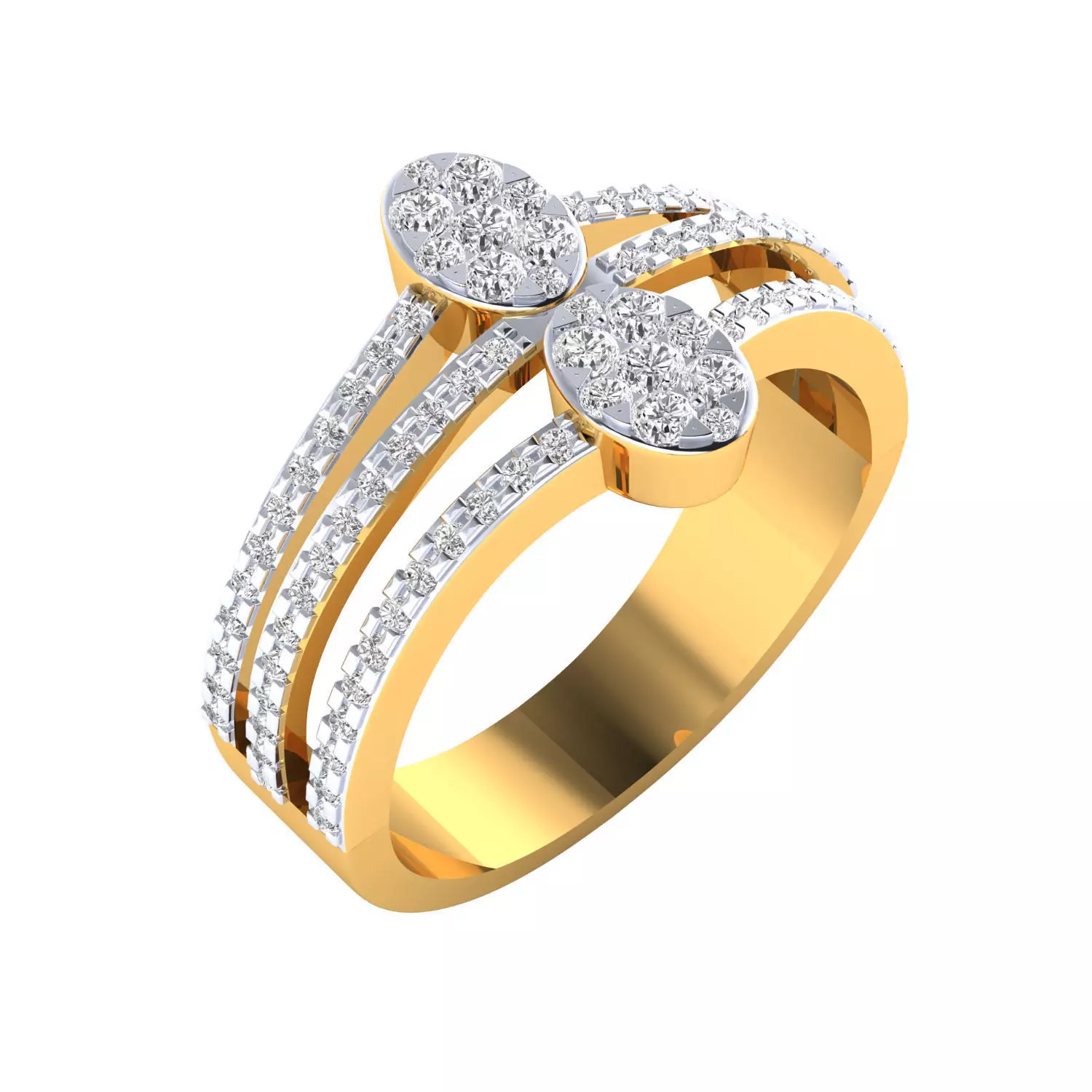 Women Ring Render 3dm STL MTL SLC JCD OBJ FBX Details 3D print model