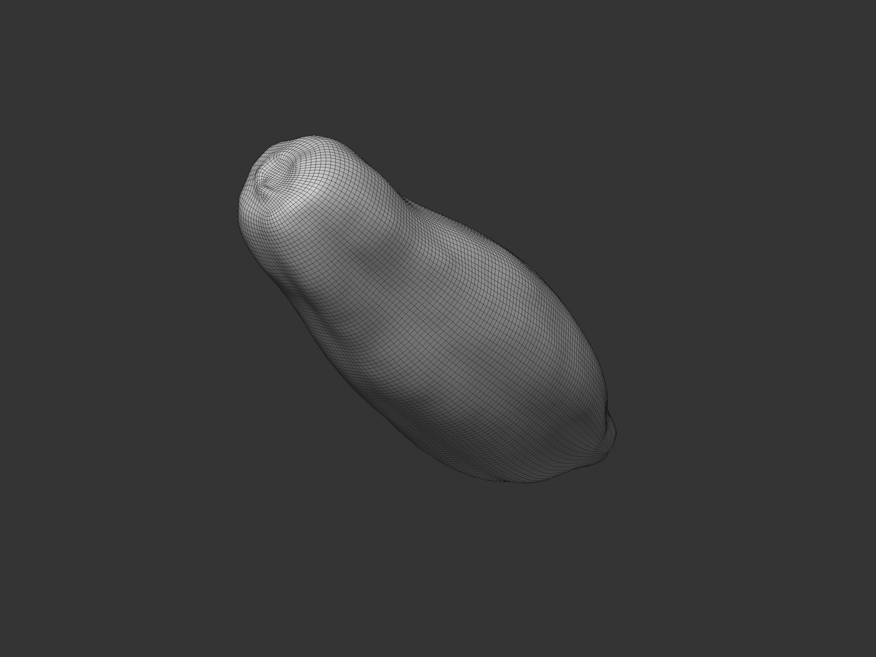 Papaya Fruit 3D model_7