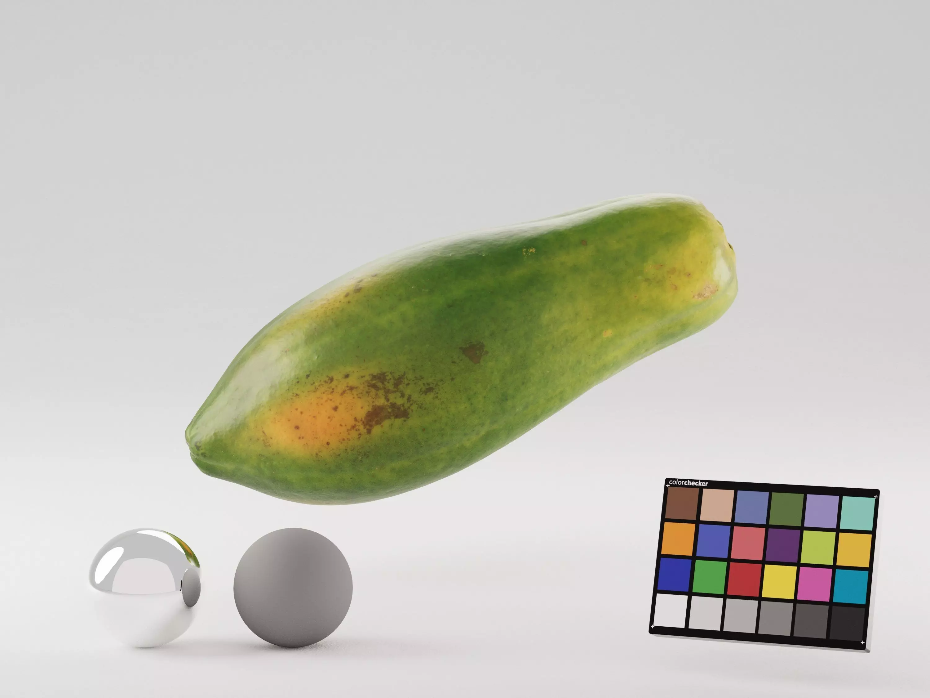 Papaya Fruit 3D model_0