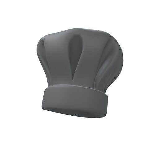 Chef Hat v3 004 Low-poly 3D model