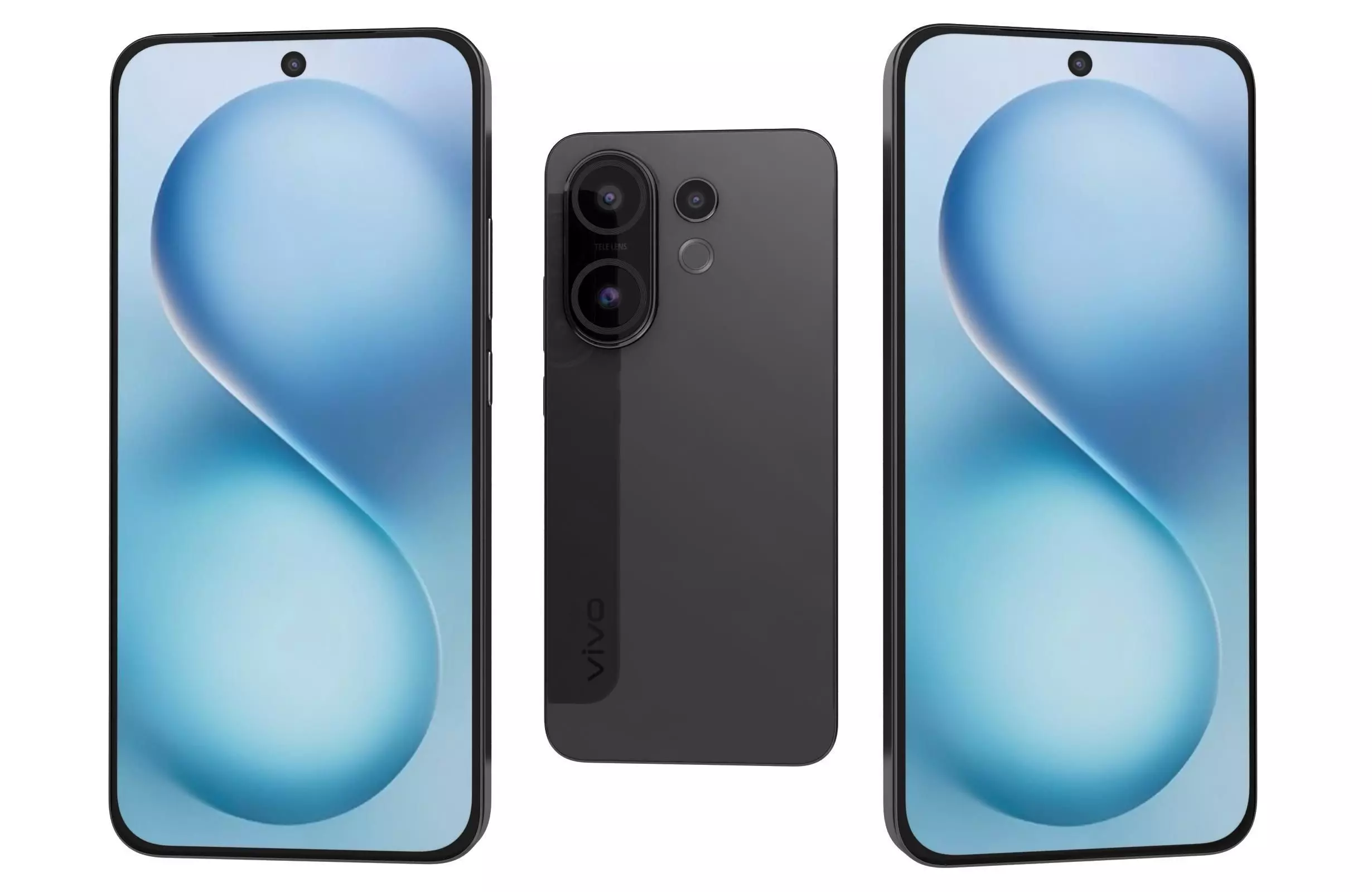 Vivo S30 Black 3D model_0