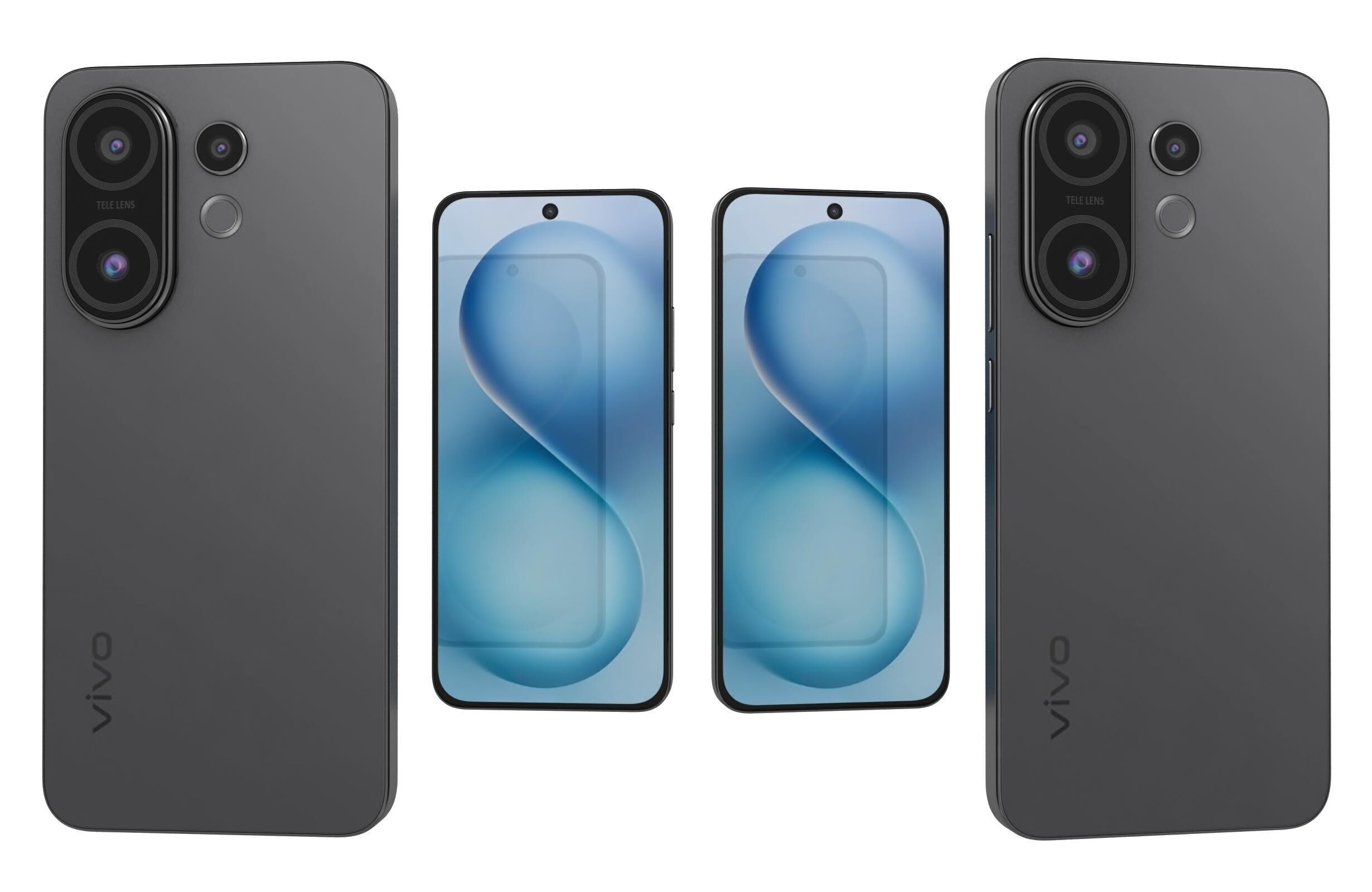 Vivo S30 Black 3D model_3