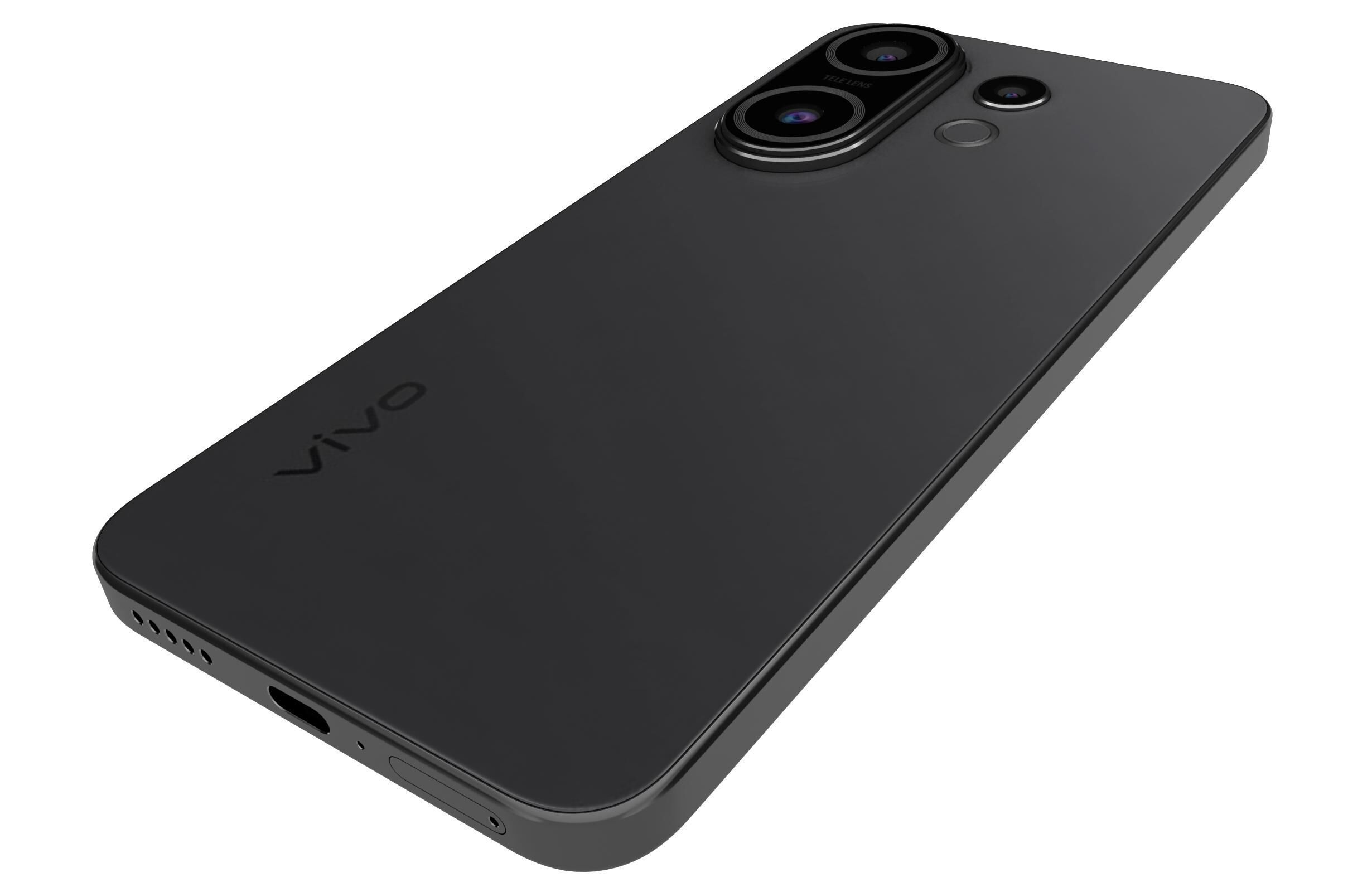 Vivo S30 Black 3D model_14