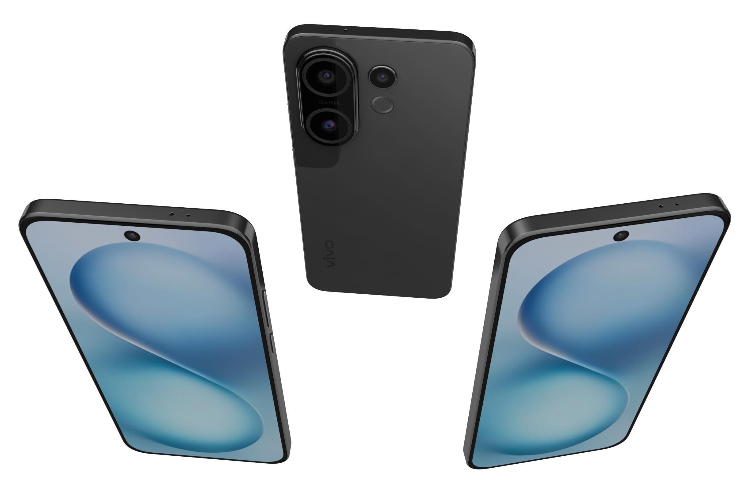 Vivo S30 Black 3D model_1