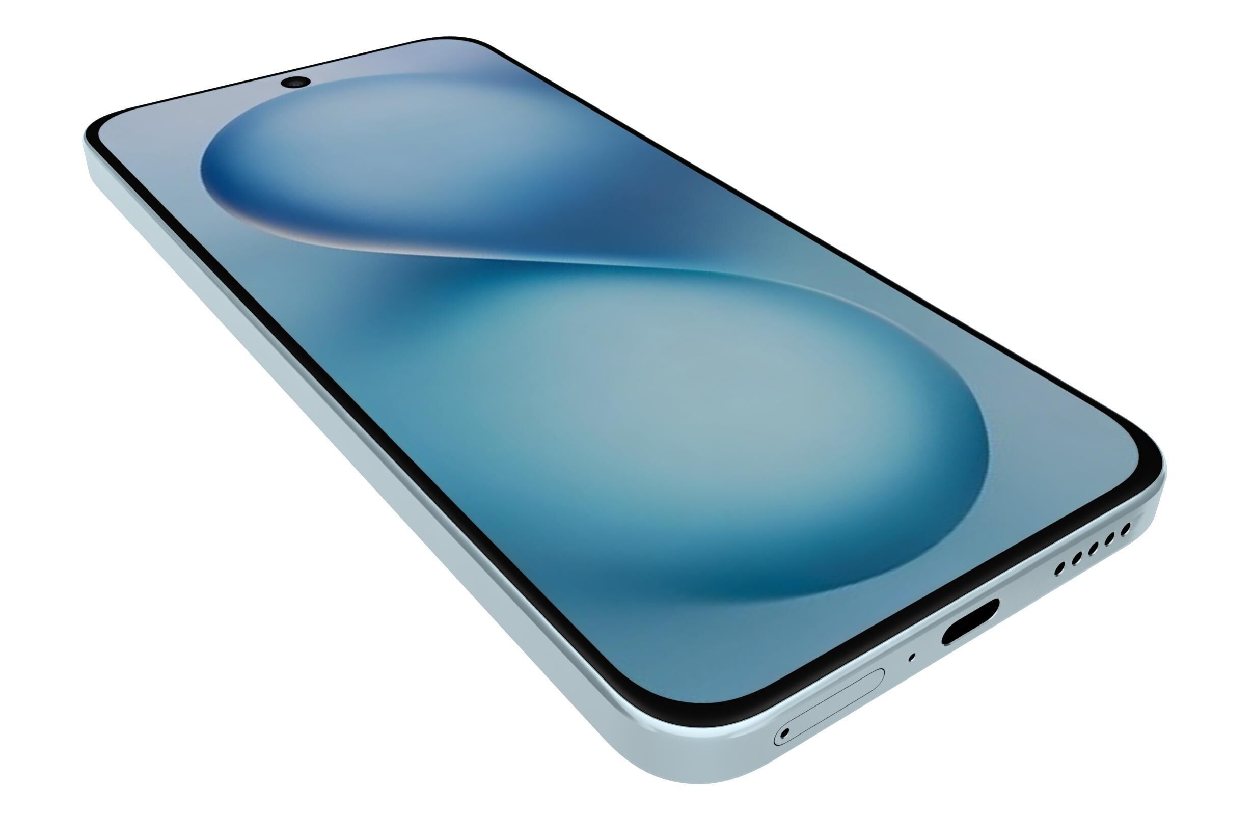 Vivo S30 Blue 3D model_12