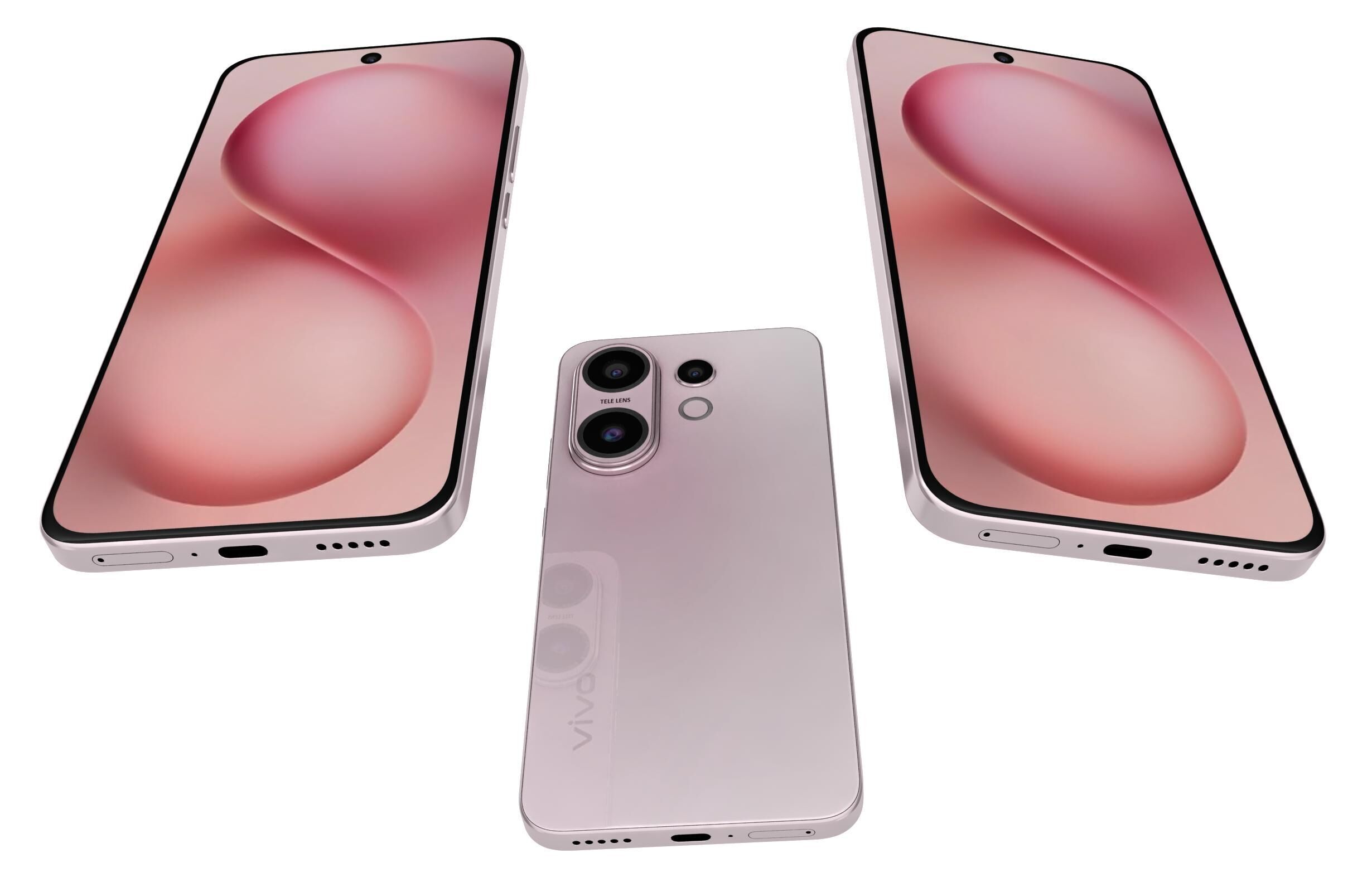 Vivo S30 Pink 3D model_2