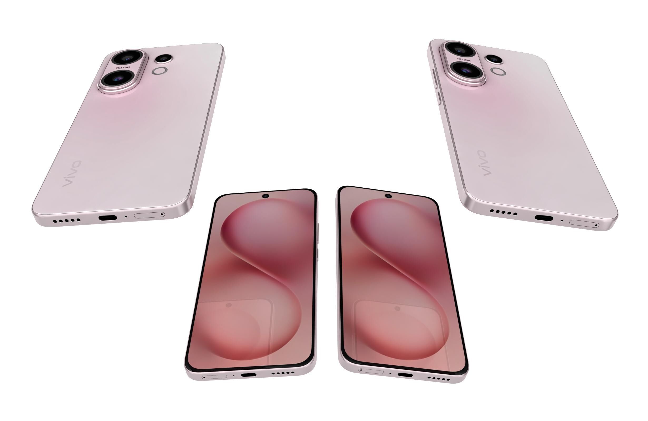 Vivo S30 Pink 3D model_5