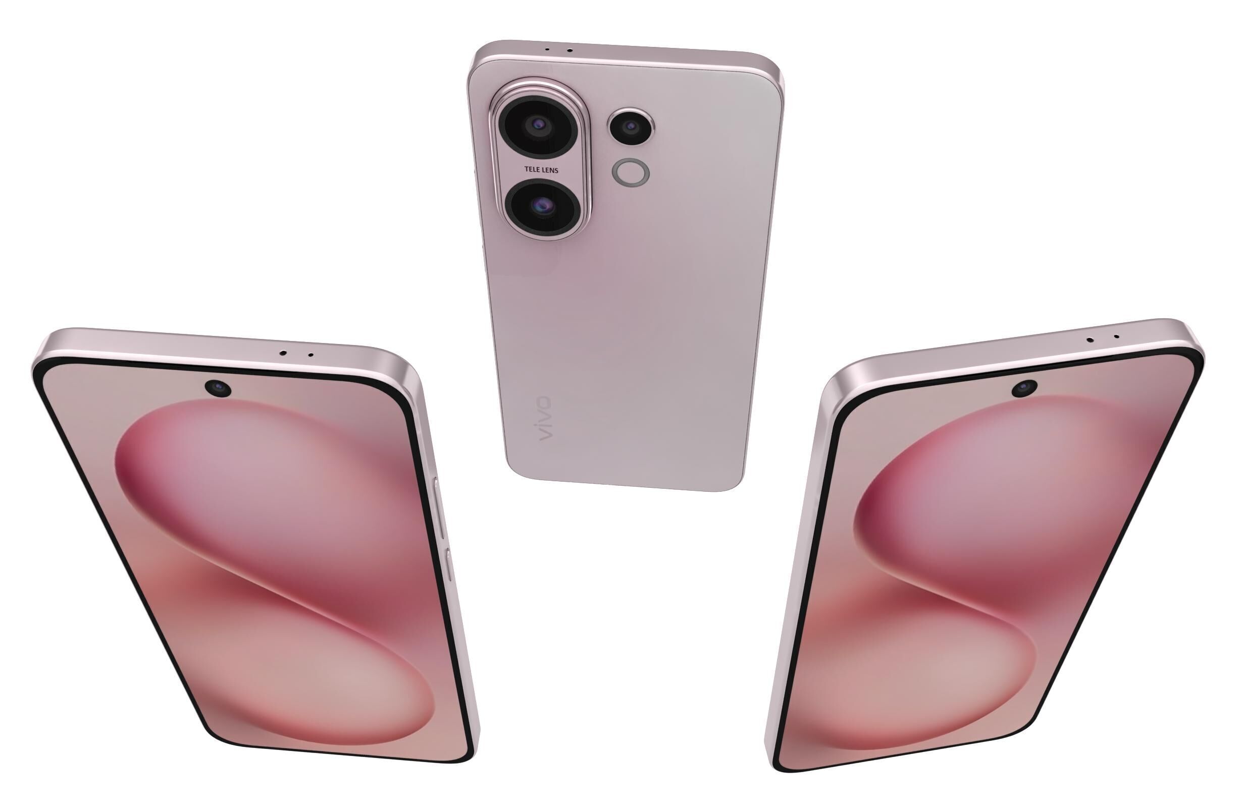 Vivo S30 Pink 3D model_1