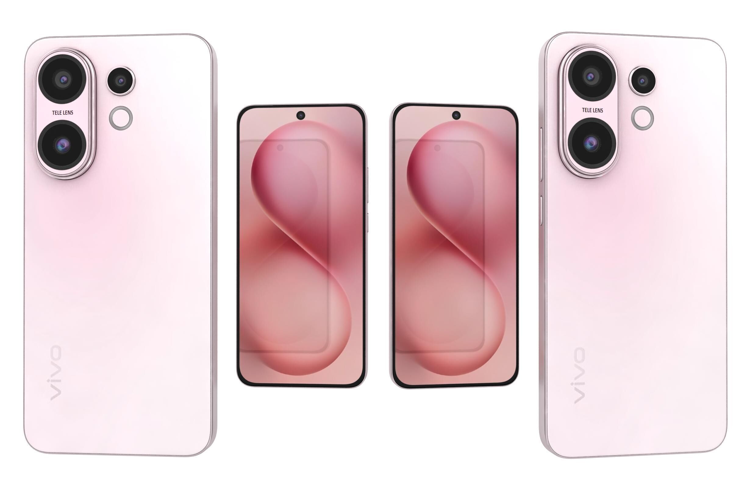 Vivo S30 Pink 3D model_3