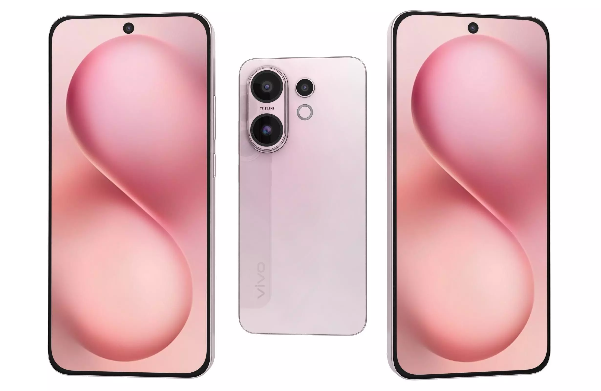 Vivo S30 Pink 3D model_0