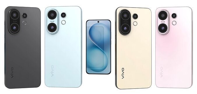 Vivo S30 All Colors 3D model