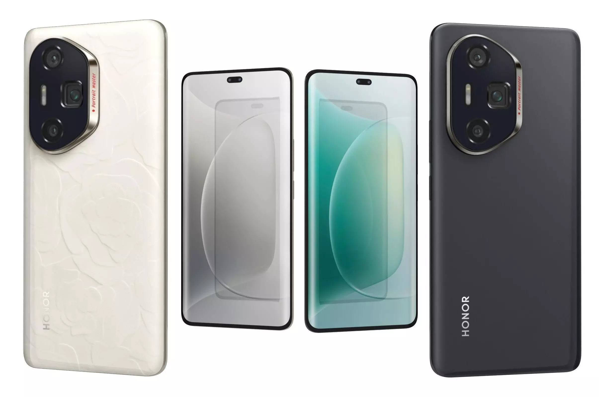 Honor 300 Ultra Camellia White And Ink Rock Black 3D model