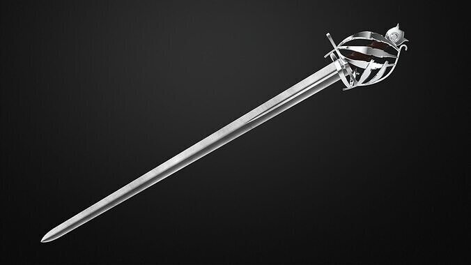 Weapons Encyclopedia 056 Schiavona 3D print model