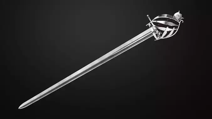 Weapons Encyclopedia 056 Schiavona 3D print model