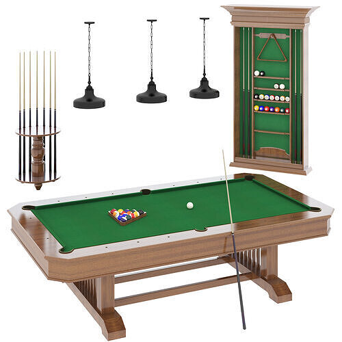 billiards Low-poly 3D model