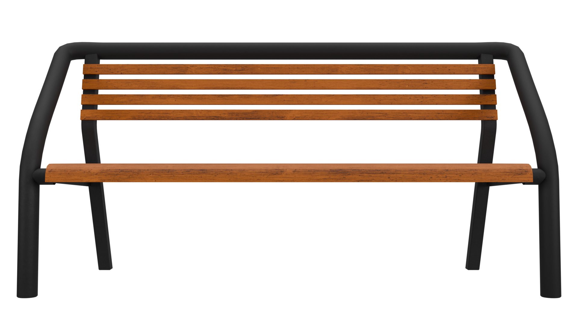 Garden or Street Bench 3D Model Low-poly 3D model_1