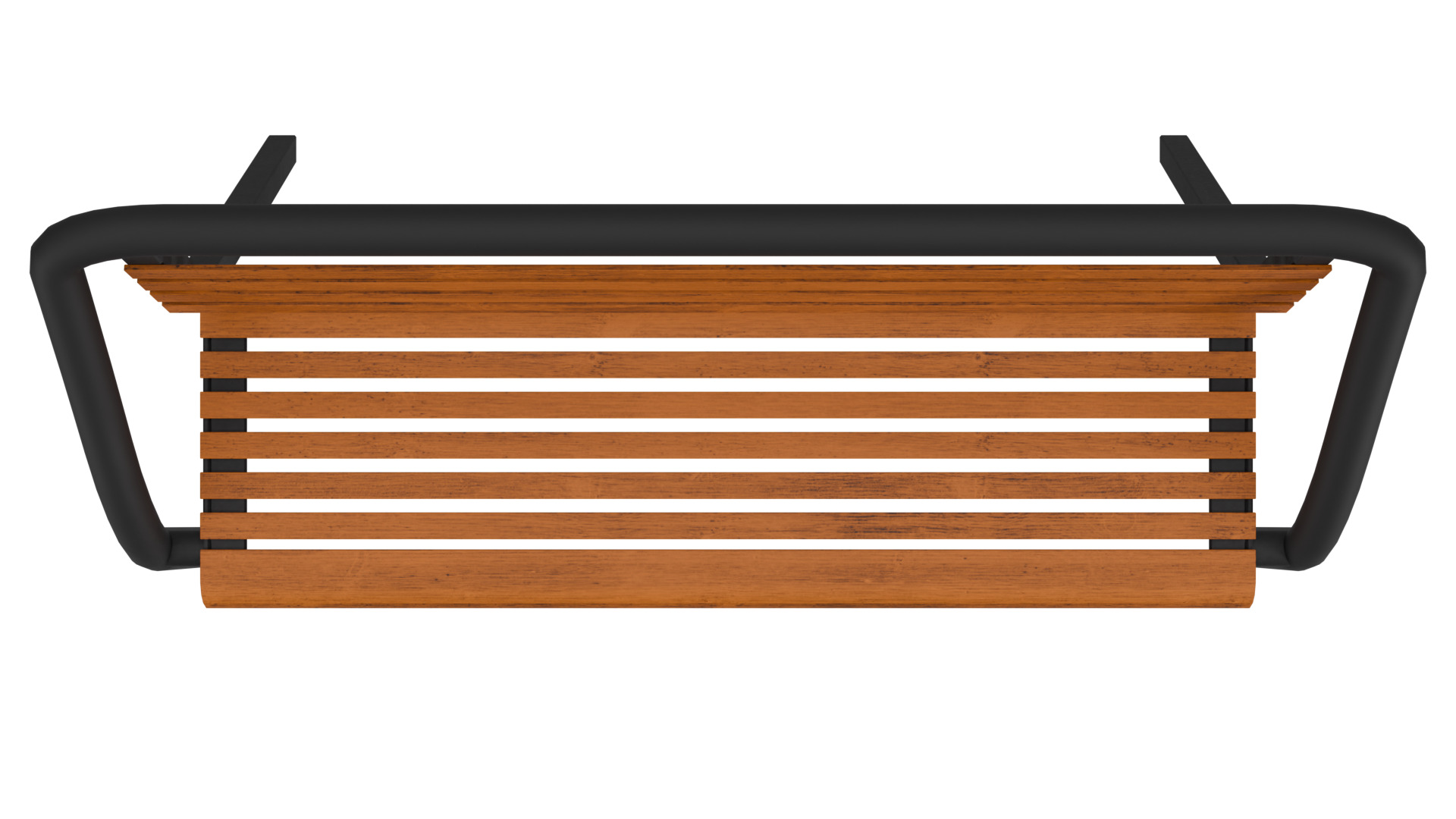 Garden or Street Bench 3D Model Low-poly 3D model_2