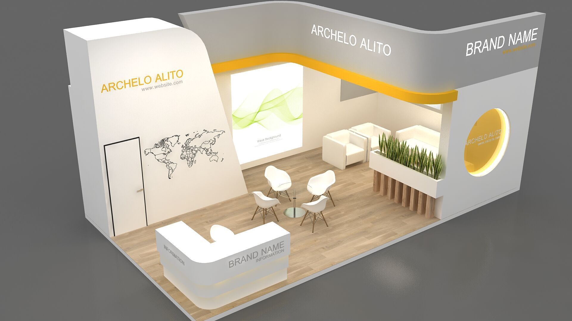 exhibition 3d 3D model_4