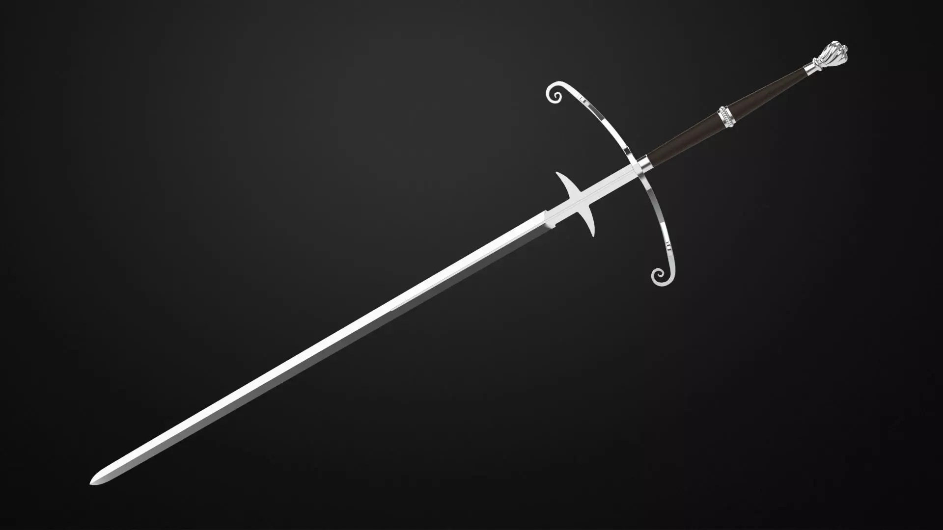 Weapons Encyclopedia 068 Zweihander 3D print model_0