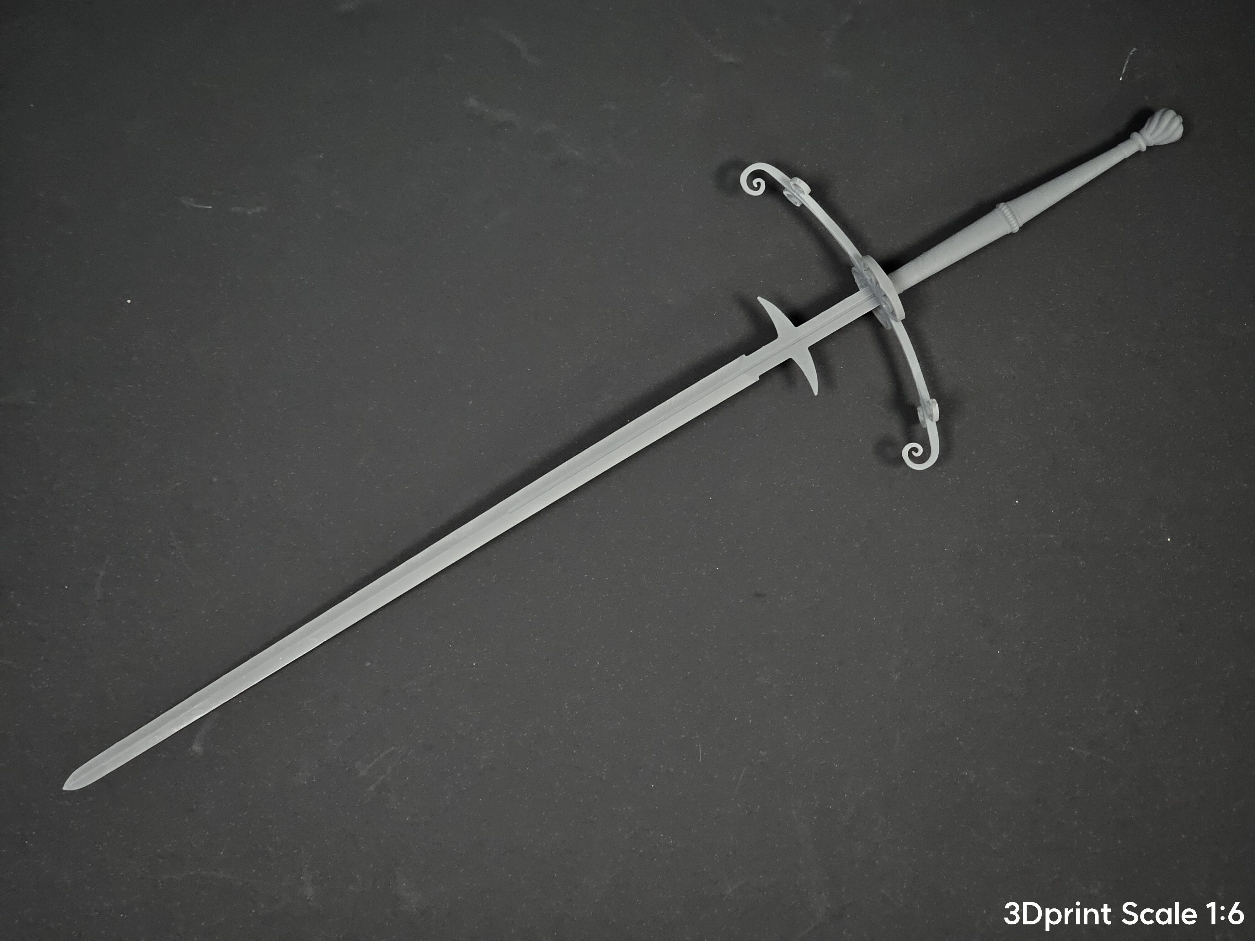 Weapons Encyclopedia 068 Zweihander 3D print model_10