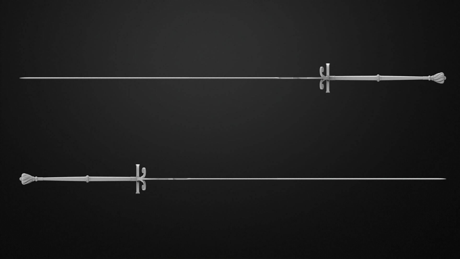 Weapons Encyclopedia 068 Zweihander 3D print model_4