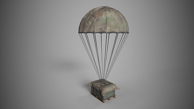Airdrop Box Low-poly 3D model