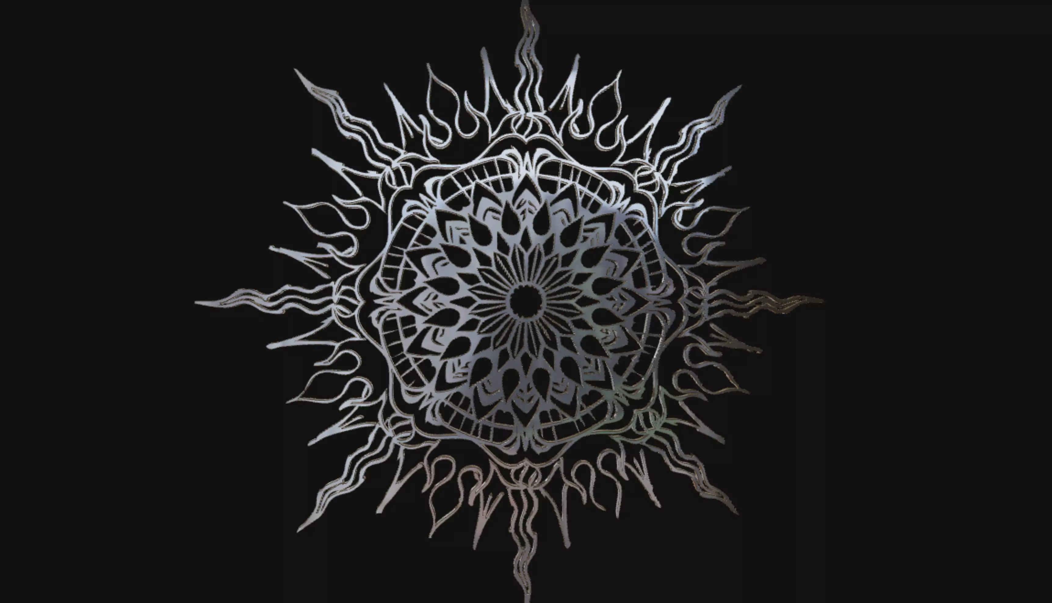 MANDALA ART MODEL 3D model_0