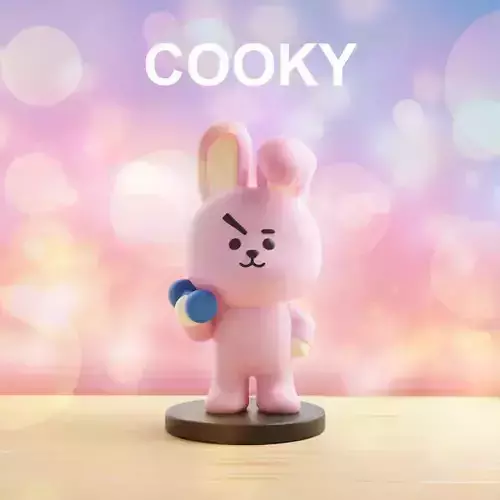 COOKY BT21 BTS 3D Printable Figure Cute Kpop Fan Toy