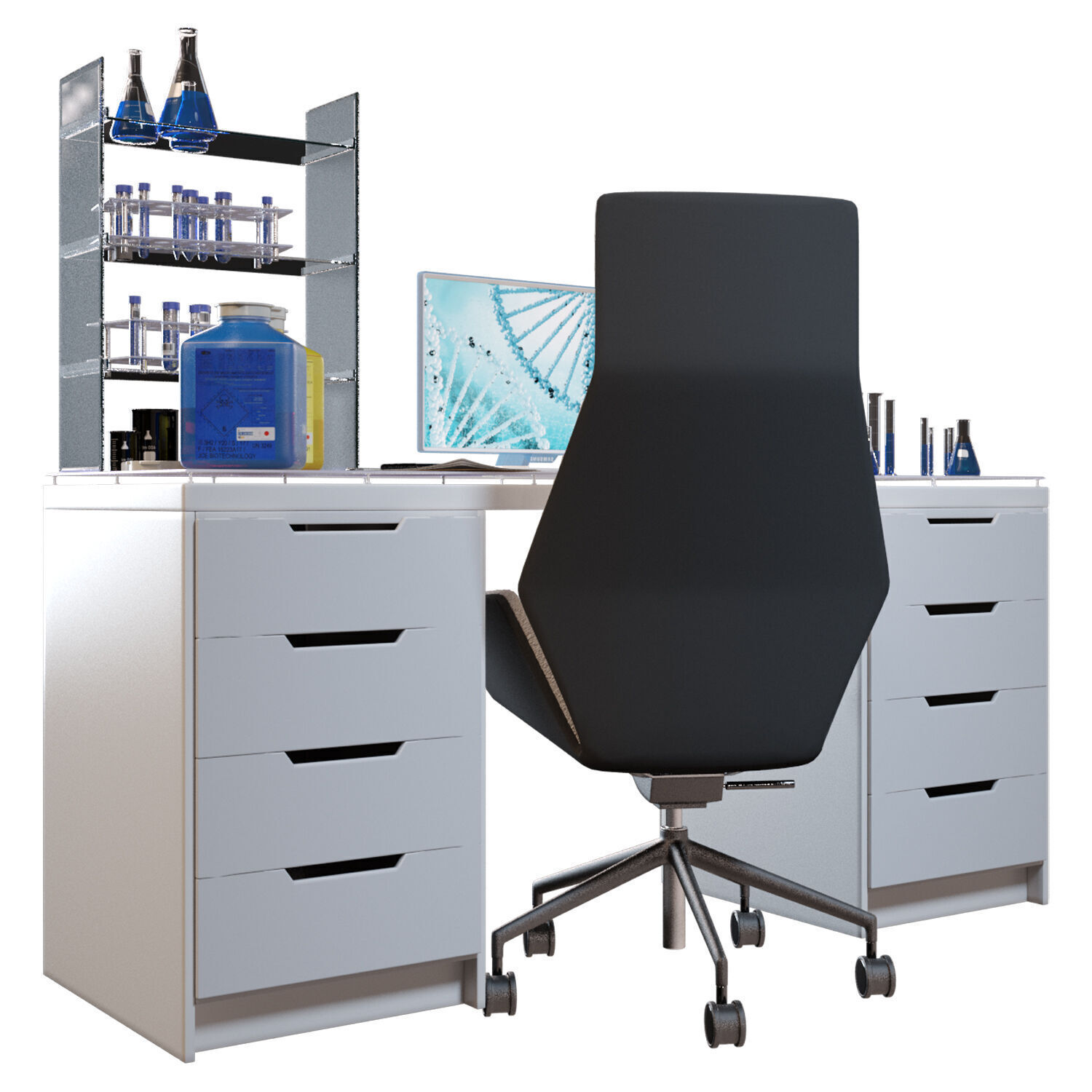 Laboratory Workplace 2 3D model_1