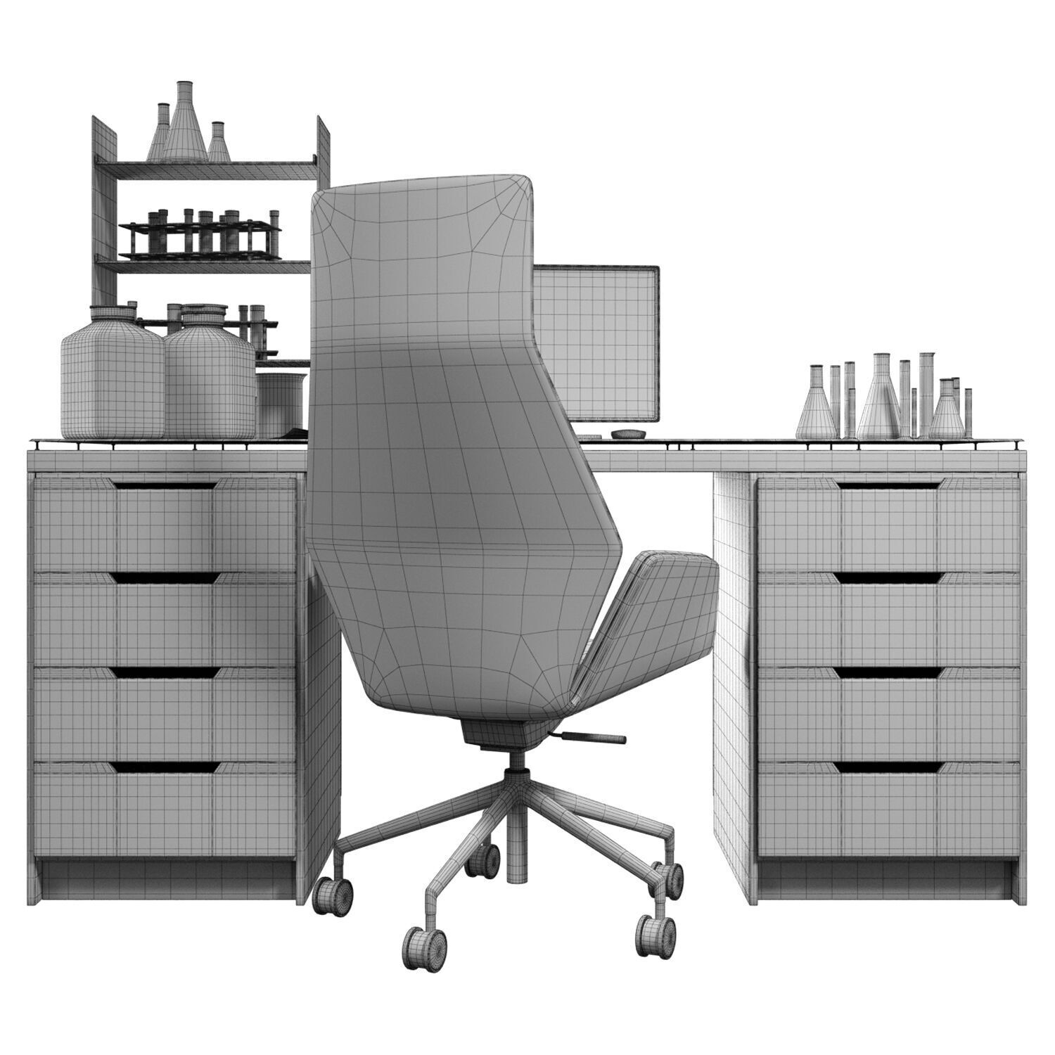 Laboratory Workplace 2 3D model_6