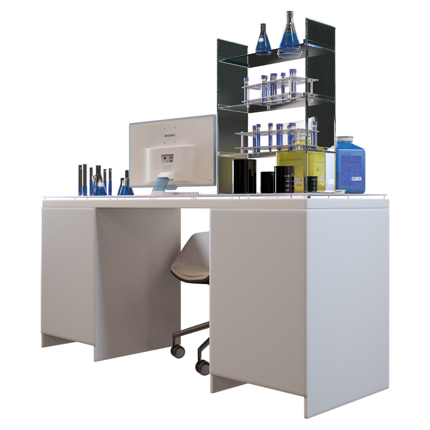 Laboratory Workplace 2 3D model_3