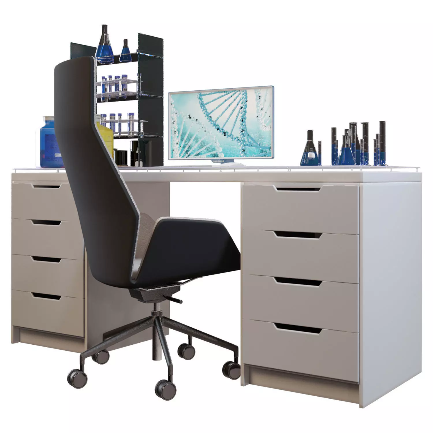 Laboratory Workplace 2 3D model_0