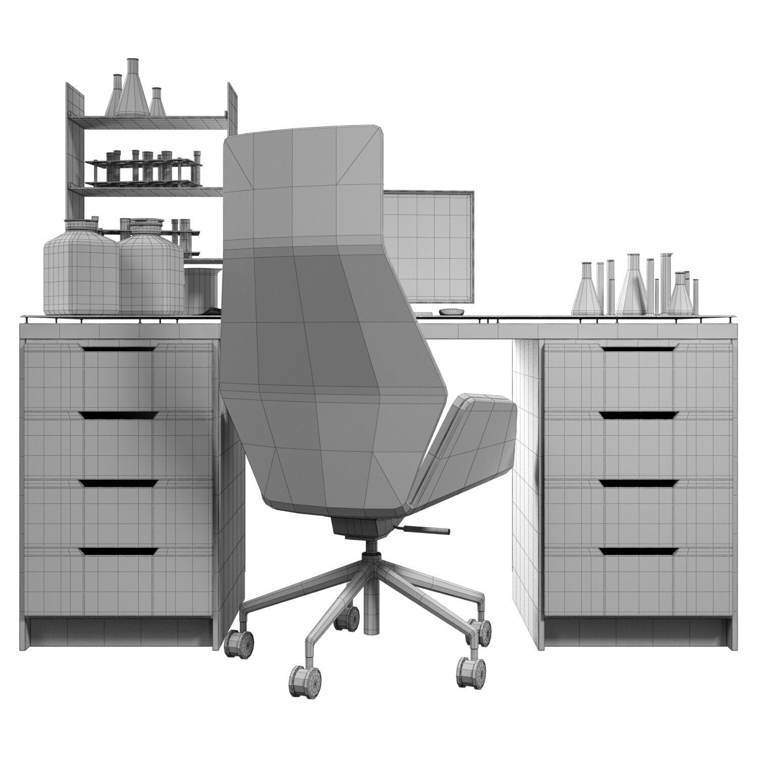 Laboratory Workplace 2 3D model_5