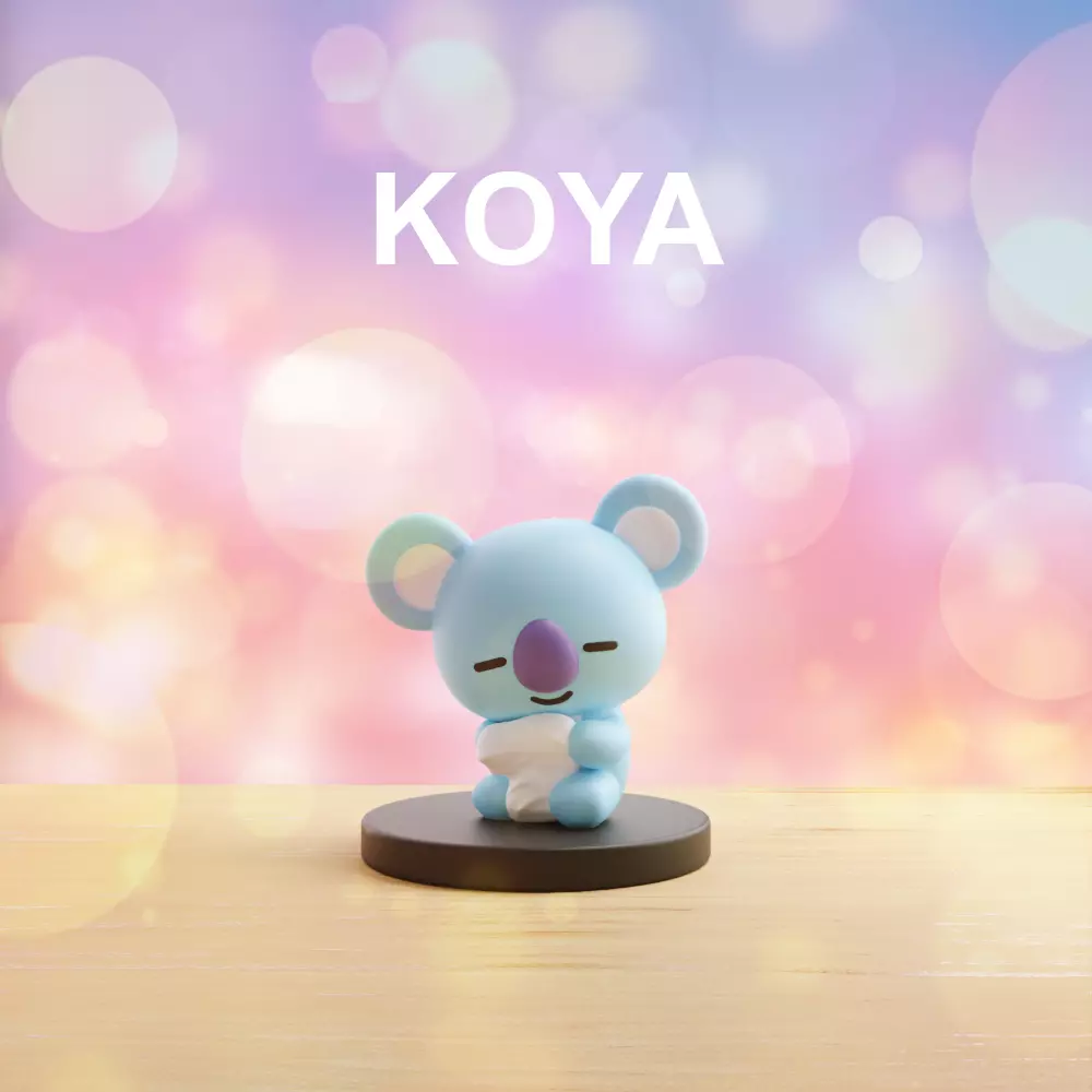 KOYA BT21 BTS 3D Printable Figure Cute Kpop Fan Toy 3D print model