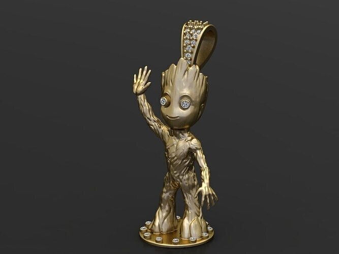 Character Gold Charm 3D print model