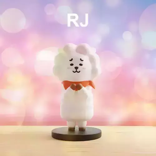 RJ BT21 BTS 3D Printable Figure Cute Kpop Fan Toy